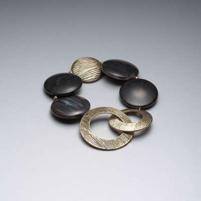 ウォーンゴールドストレッチブレスレット